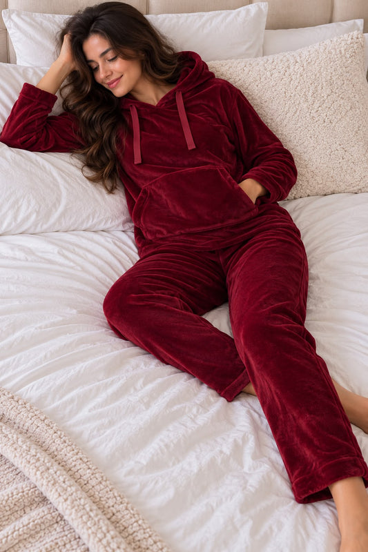 Polar PJ Hoodie - Maroon