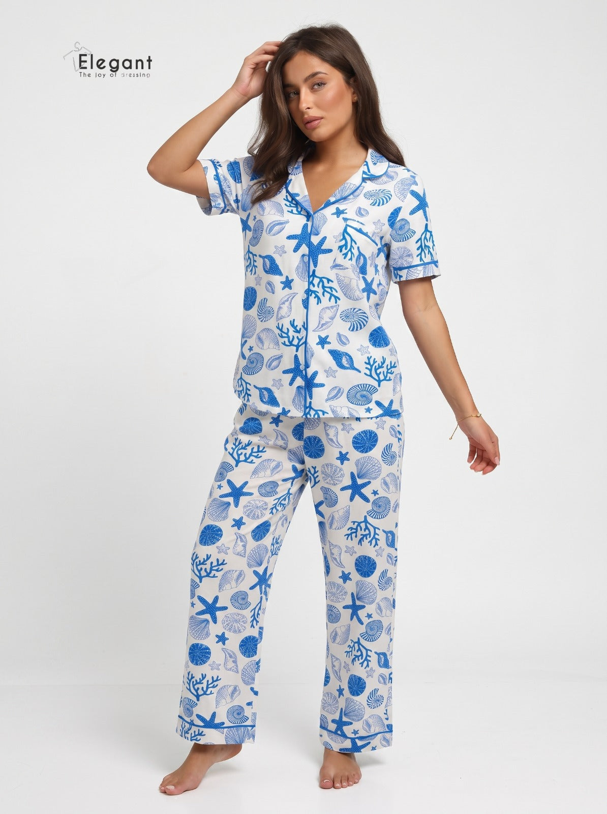 Classic PJ Pants Cotton Wide Leg Printed - Summer Vibes