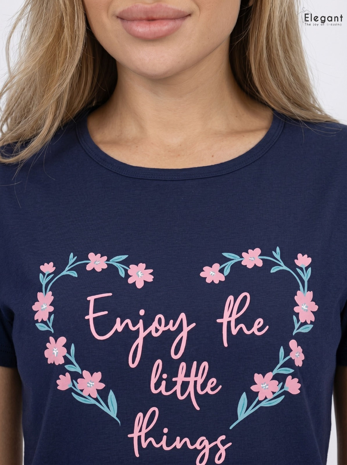 PJs Pants Cotton - Navy - Enjoy The Little Things