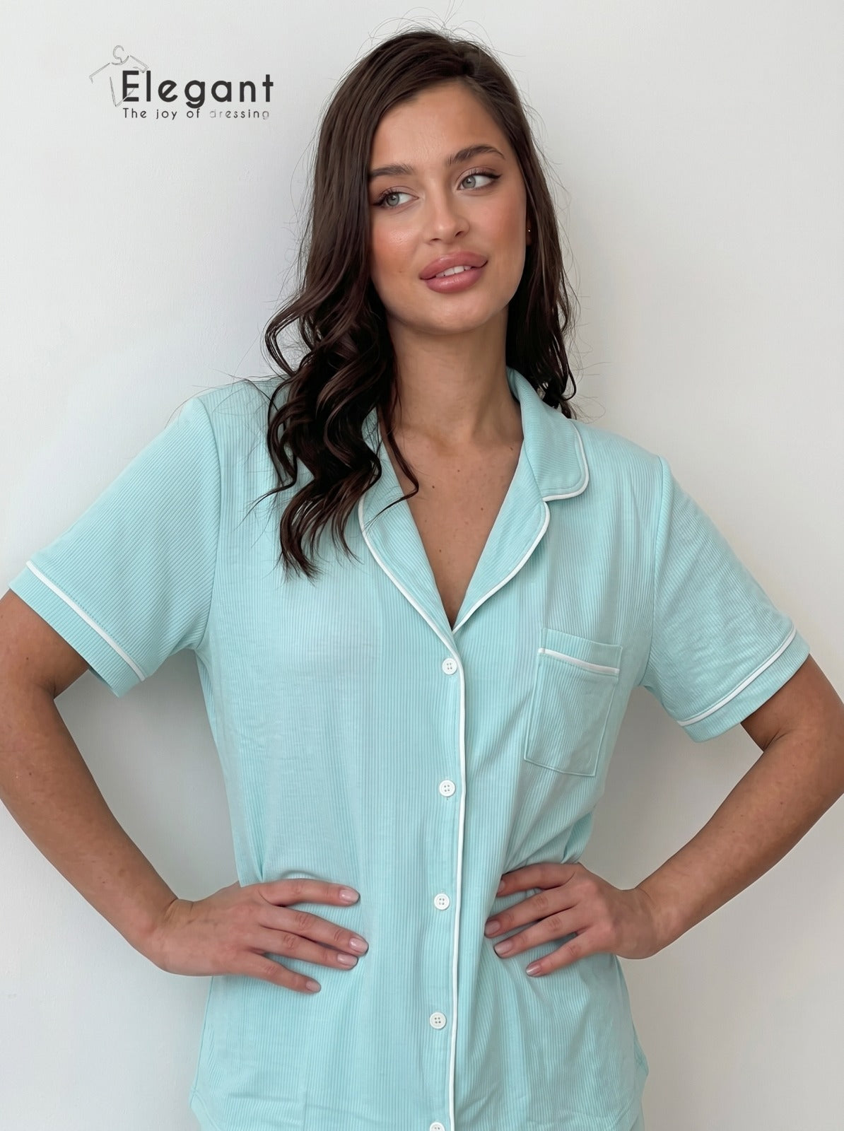 Classic PJ Pants Cotton Plain - Mint