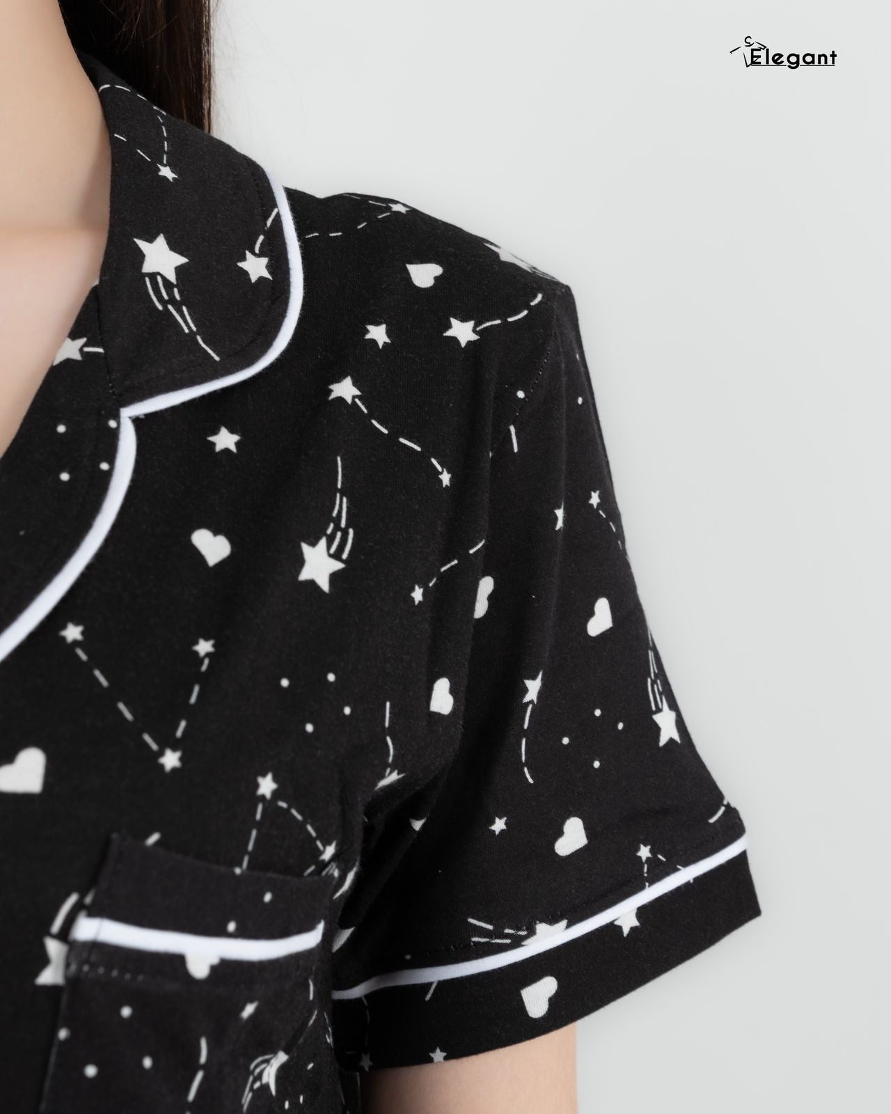Classic Nightshirt Cotton - Patterned A Starry Night