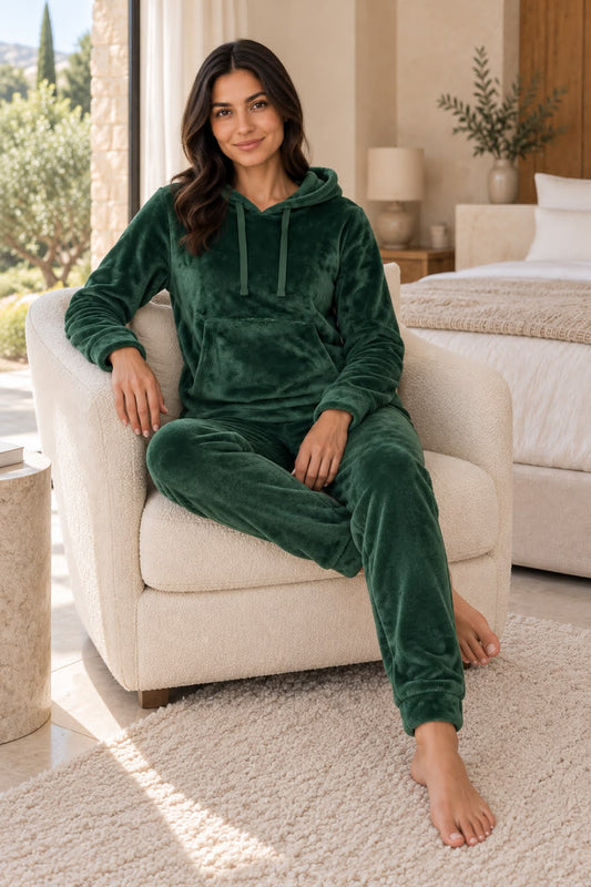Polar PJ Hoodie - Emerald Green