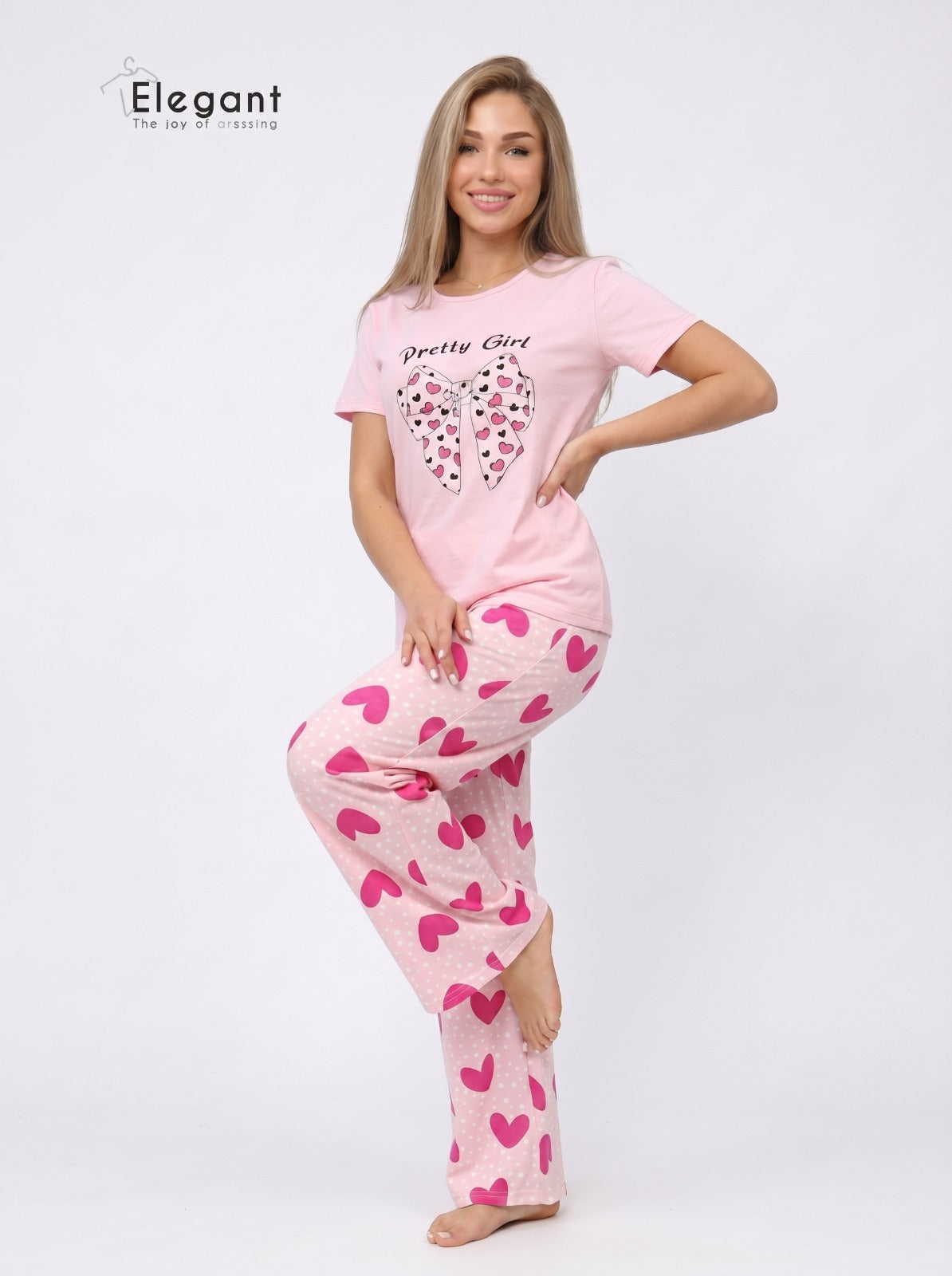 PJs Pants Cotton - Pink Pretty Girl