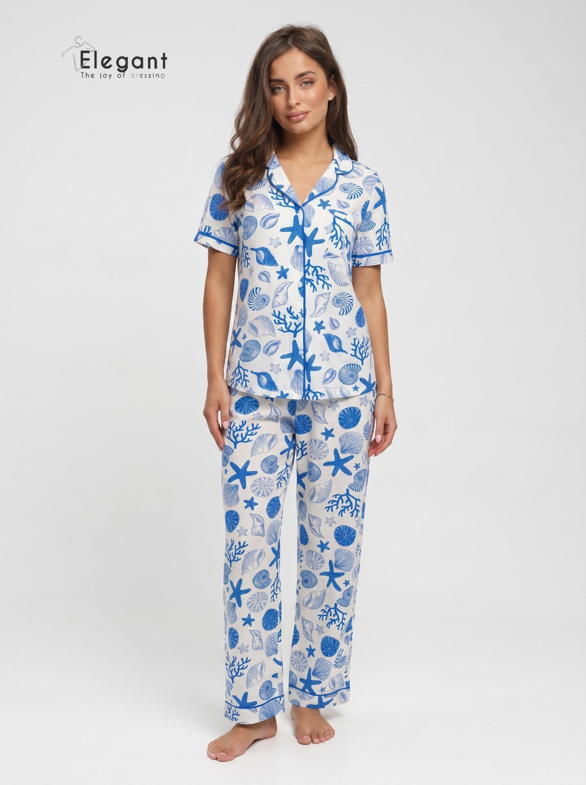 Classic PJ Pants Cotton Wide Leg Printed - Summer Vibes