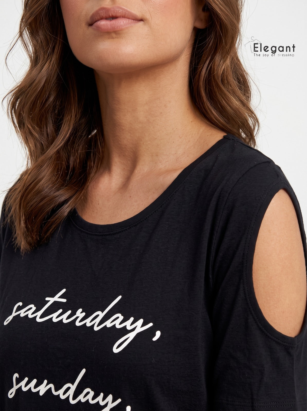 PJ Shorts Black Cotton - Arm Slit - Saturday Sunday Repeat