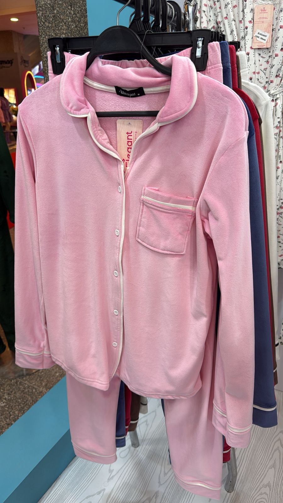 Velvet Classic Pyjama - Rose
