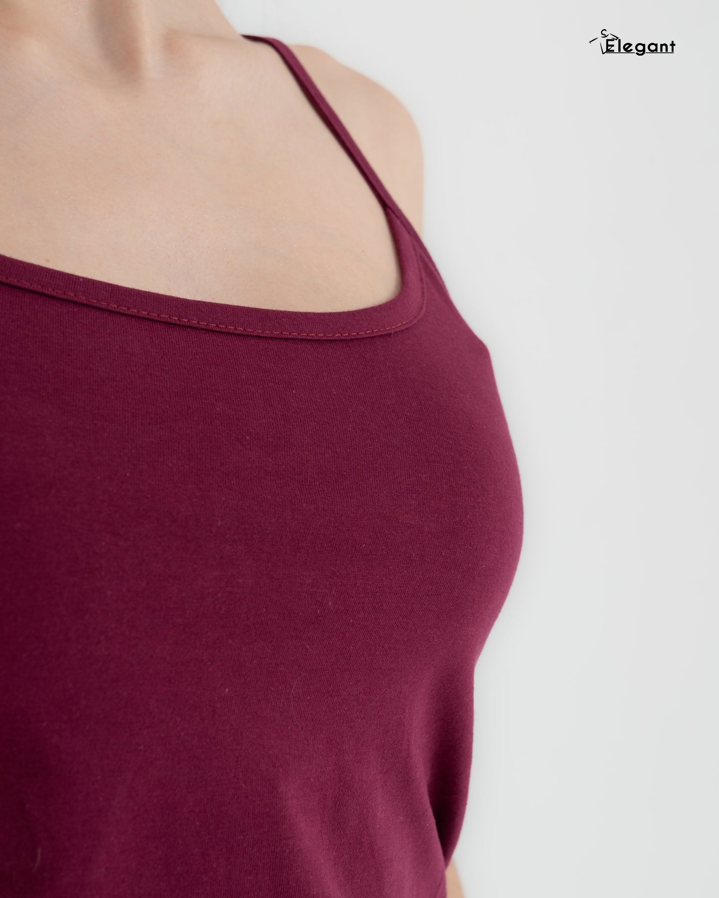 Straps PJs Pants Cotton - Burgundy Minimal Hearts