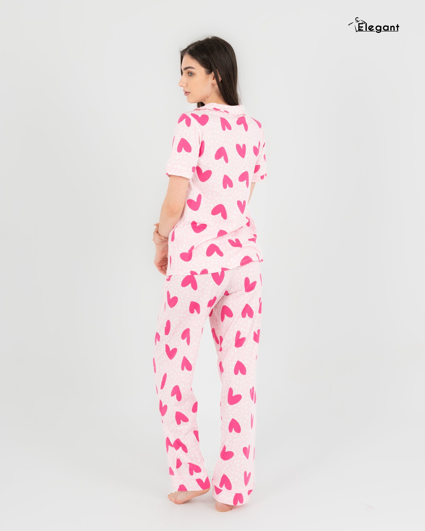 Classic PJ Pants Cotton Wide Leg Printed - Candy Hearts
