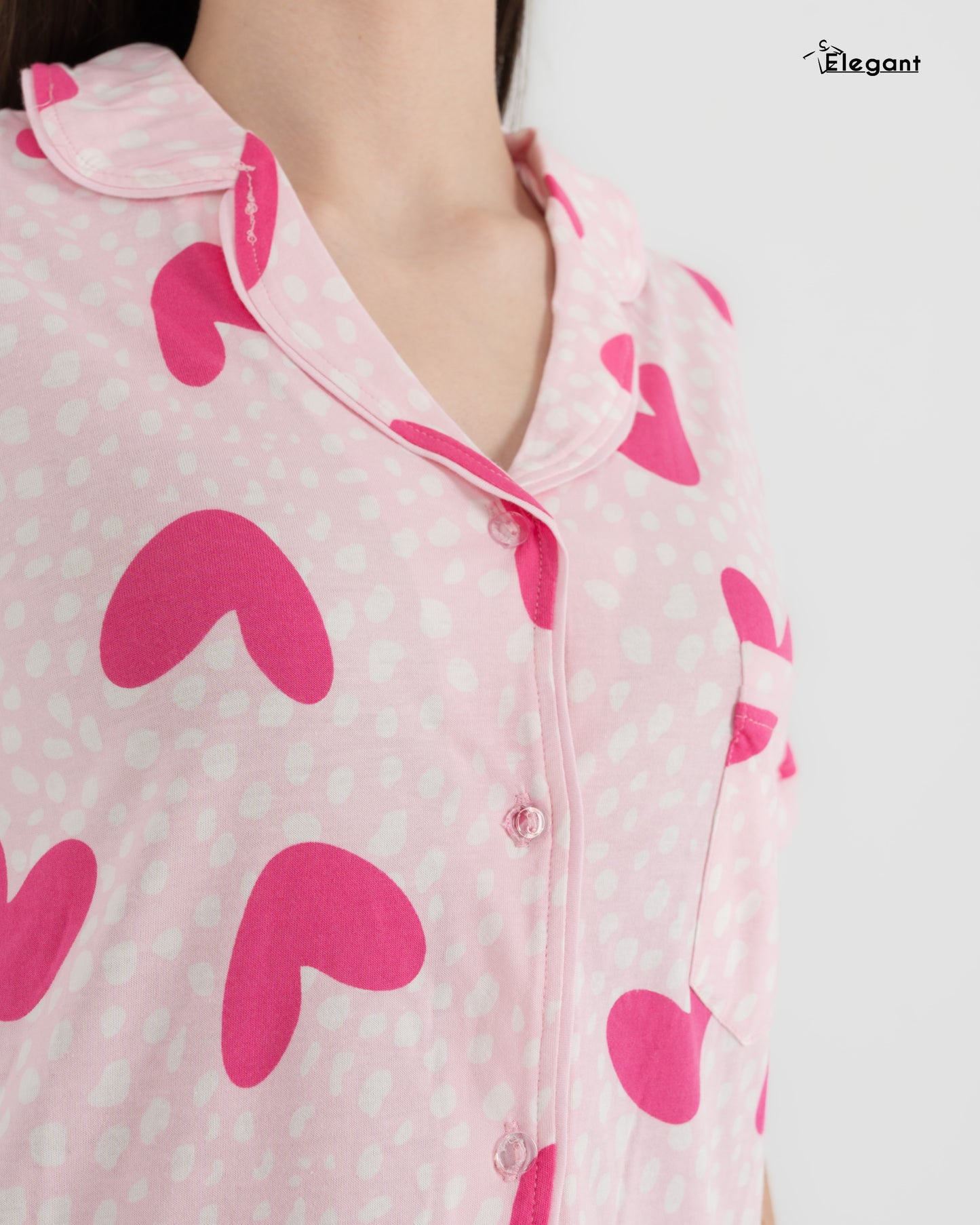 Classic PJ Pants Cotton Wide Leg Printed - Candy Hearts