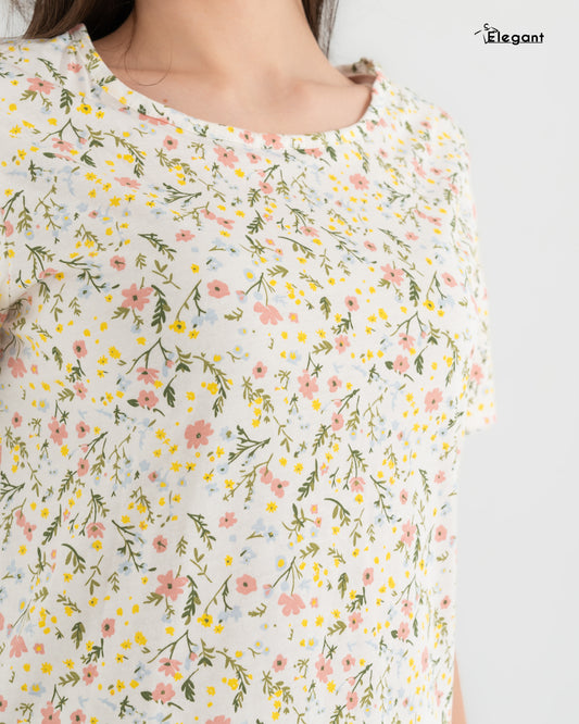 PJ Shorts Cotton - Spring Flori