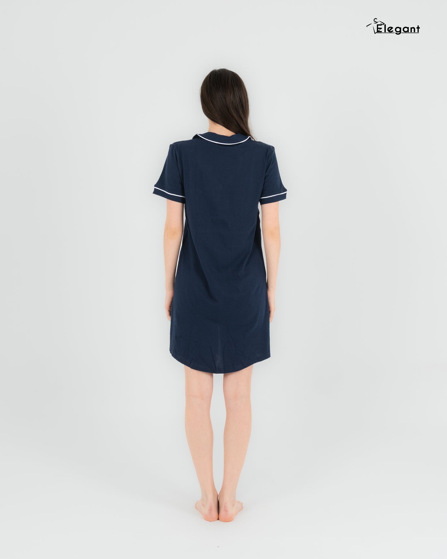 Classic Nightshirt Cotton - Navy