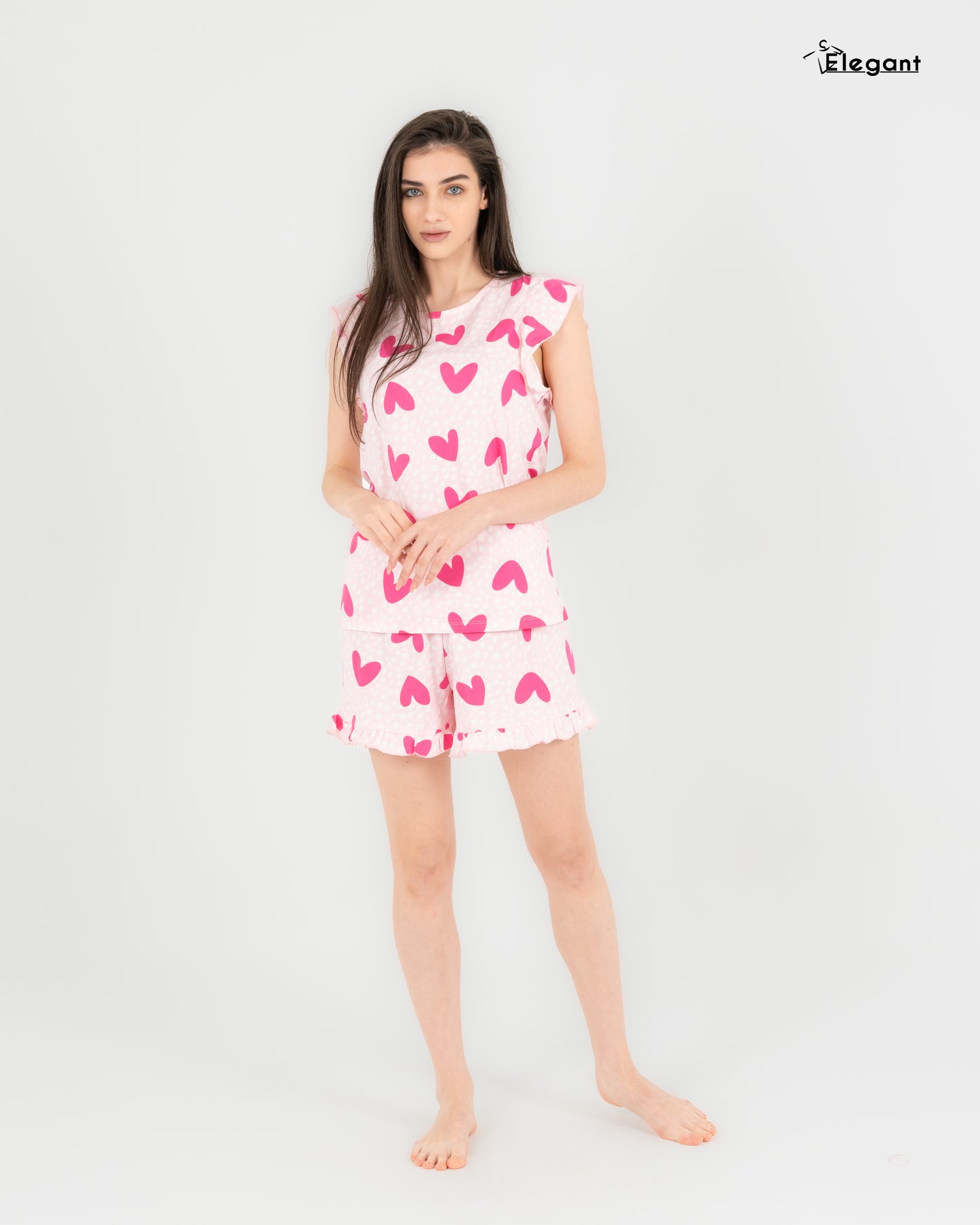 PJ Shorts Cotton - Printed Candy Hearts