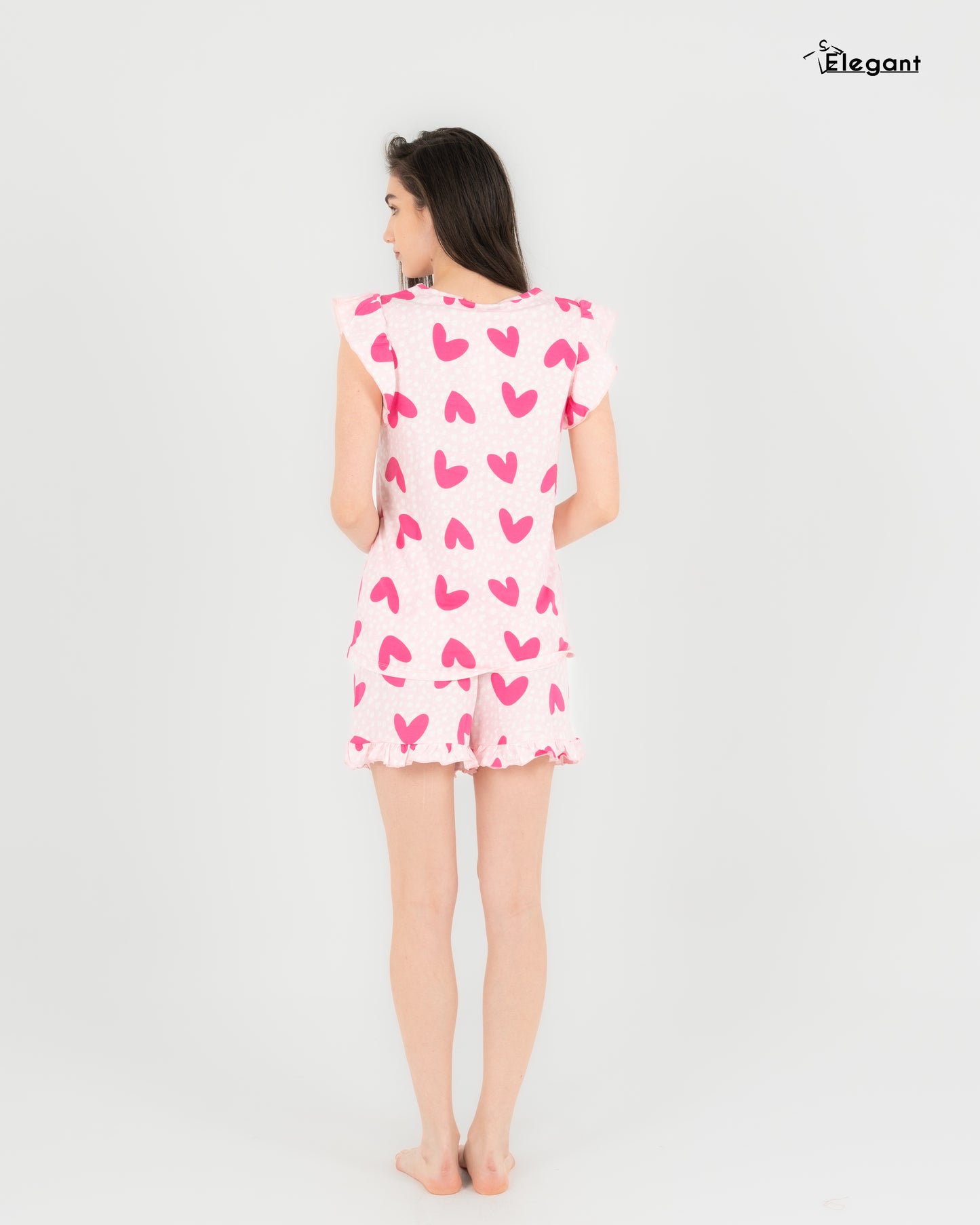 PJ Shorts Cotton - Printed Candy Hearts