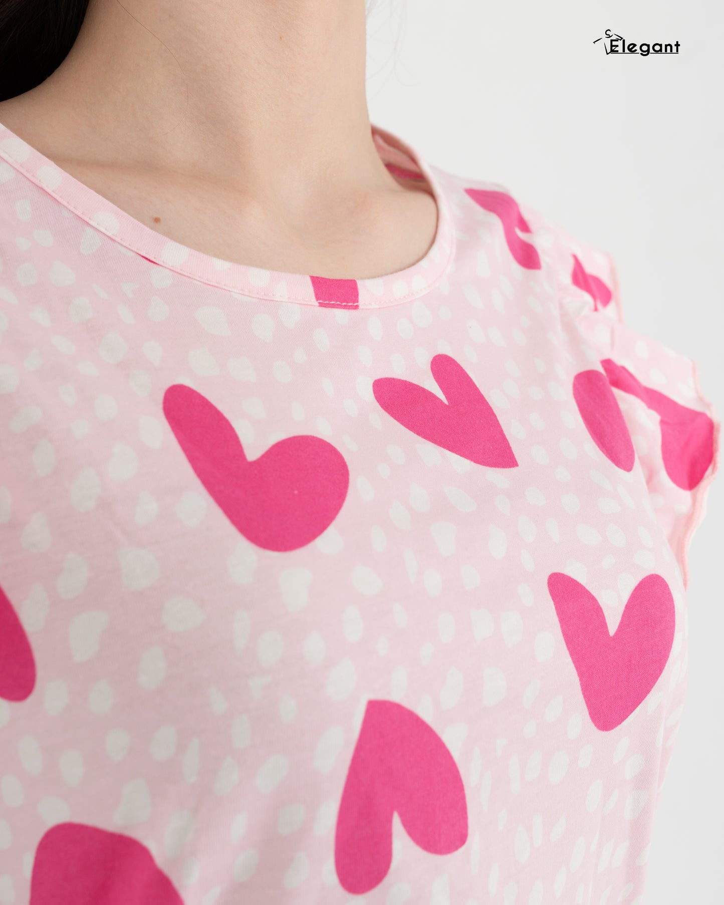 PJ Shorts Cotton - Printed Candy Hearts