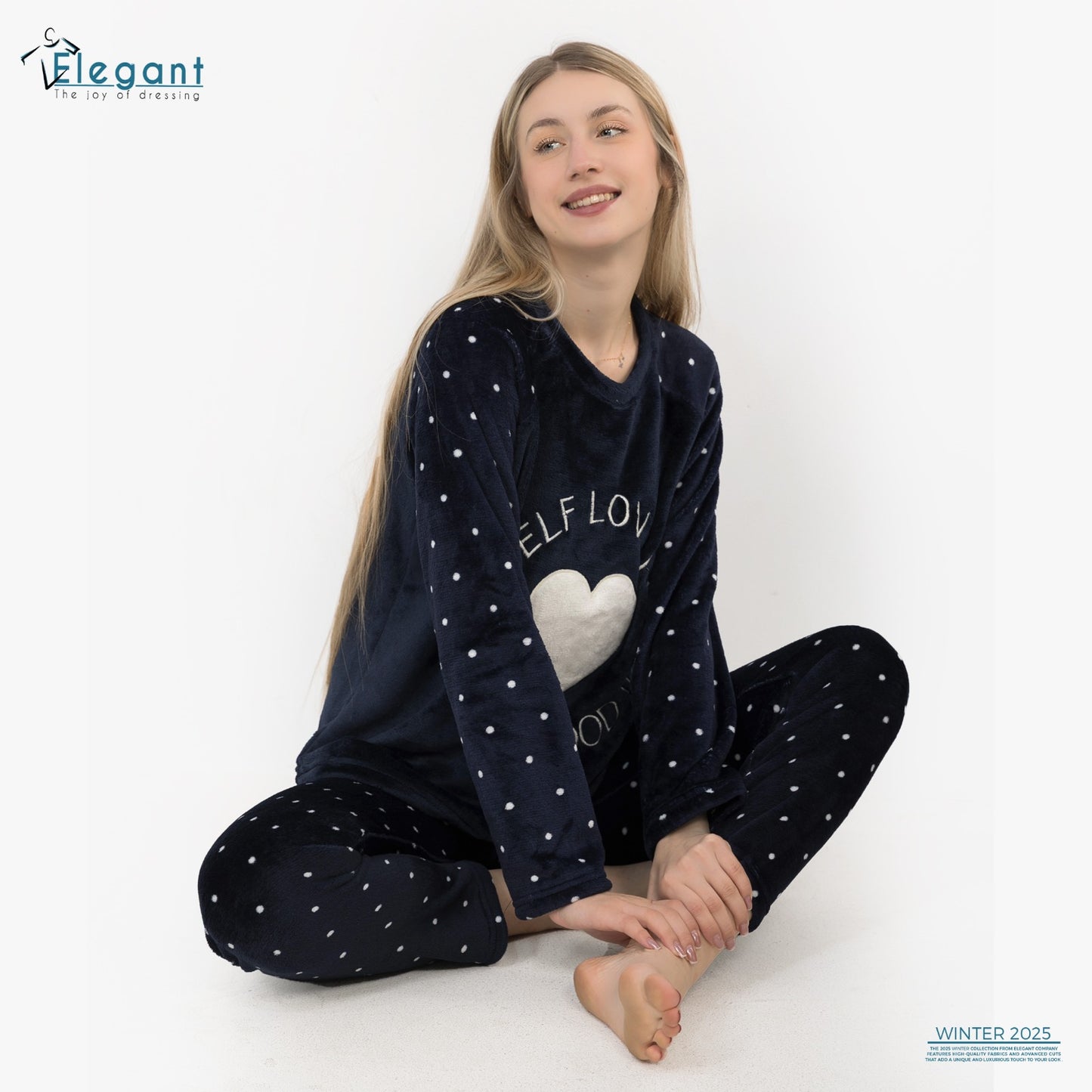 Polar PJ Printed Navy - Self Love