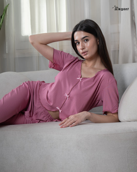 Ribbed PJ Pants - TipTop Edge - Cashmere
