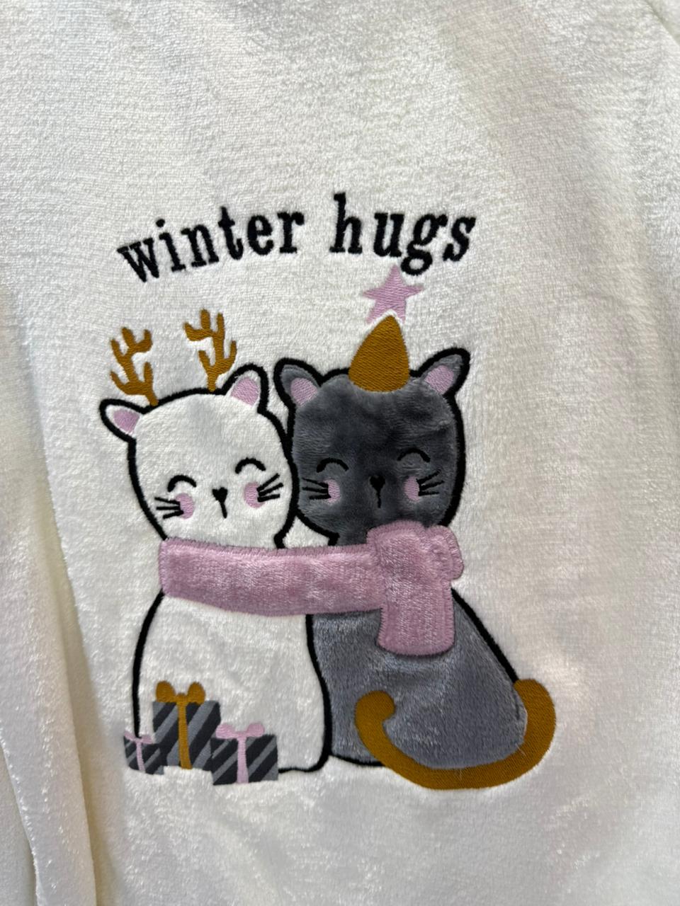 Polar PJ Offwhite/Grey - Winter Hugs