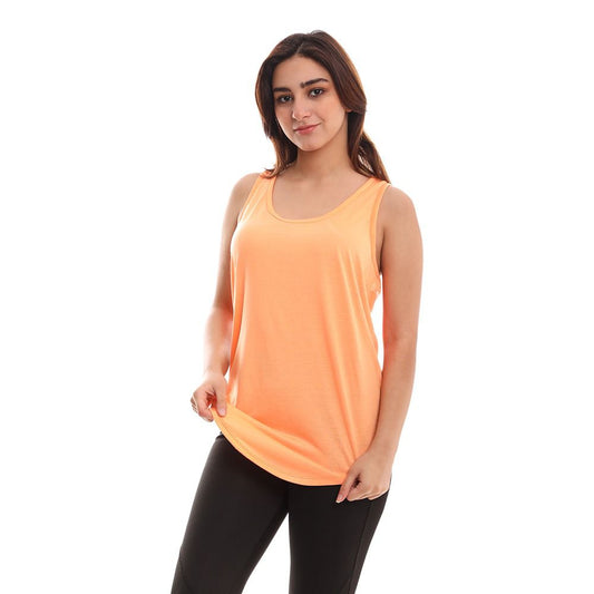 Tank Top Polyviscose - Apricot