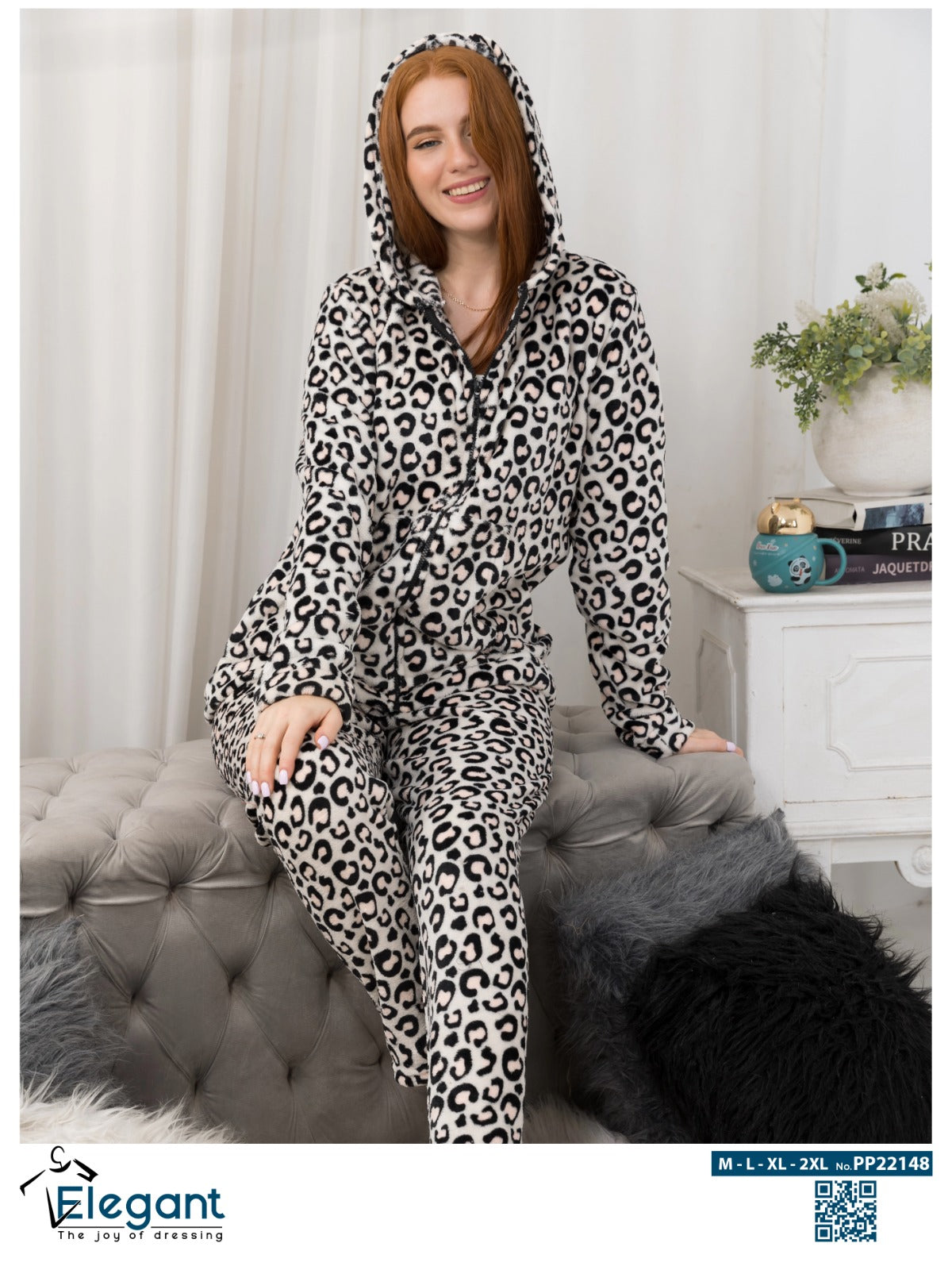 Polar Zipper PJ Hoodie - Tiger