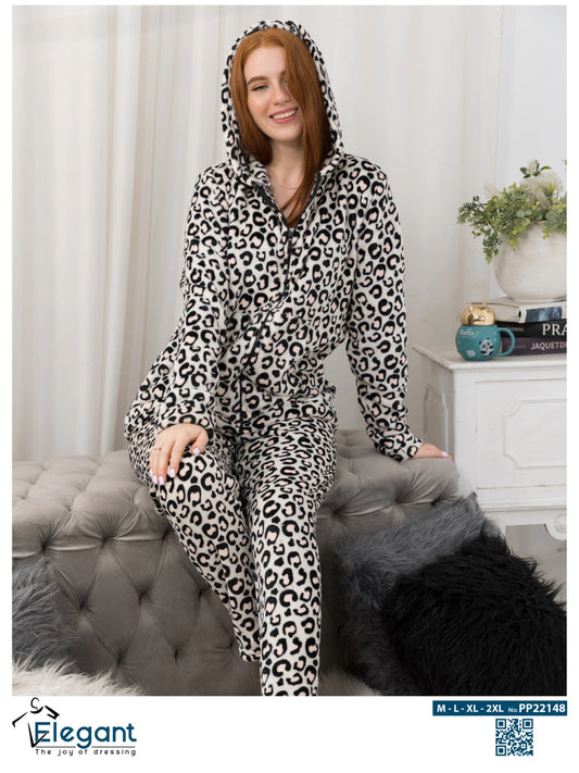 Polar Zipper PJ Hoodie - Tiger